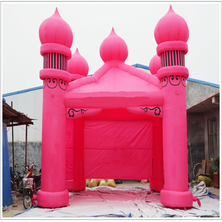 明光粉色帐篷